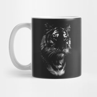 tiger, black shirt Mug
